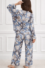 🌺 Women Floral Printed Spandex Top & Pant – 2-Piece Co-Ord Set 🌺