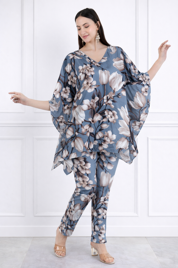 Women Floral Printed Kaftan Pant Set