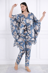 Women Floral Printed Kaftan Pant Set