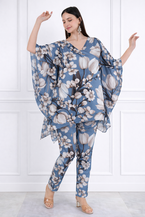 Women Floral Printed Kaftan Pant Set