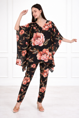 Women Floral Printed Kaftan Pant Set
