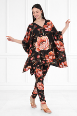 Women Floral Printed Kaftan Pant Set