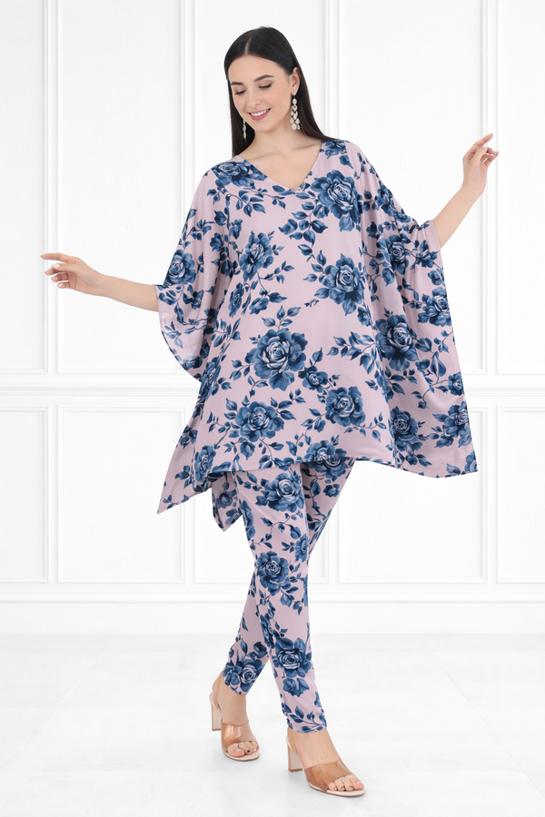 Women Floral Printed Kaftan Pant Set
