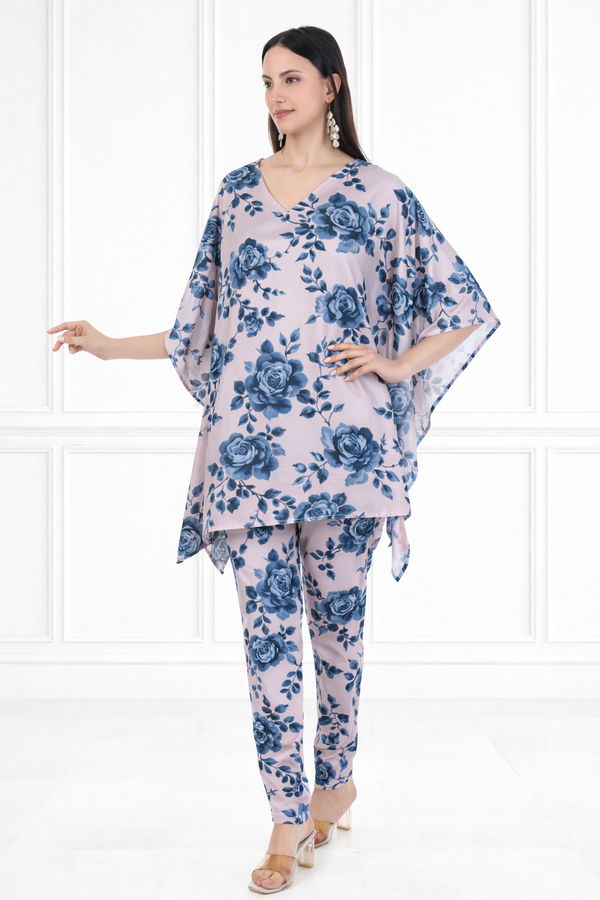 Women Floral Printed Kaftan Pant Set
