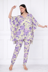 Women Floral Printed Kaftan Pant Set