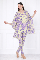 Women Floral Printed Kaftan Pant Set