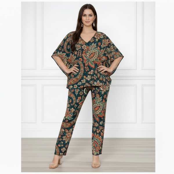 Women Floral Printed Kaftan Pant Set