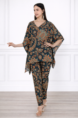 Women Floral Printed Kaftan Pant Set