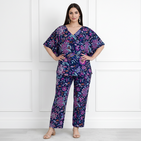 Women Floral Printed Kaftan Pant Set