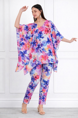 Women Floral Printed Kaftan Pant Set