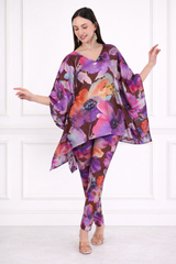 Women Floral Printed Kaftan Pant Set