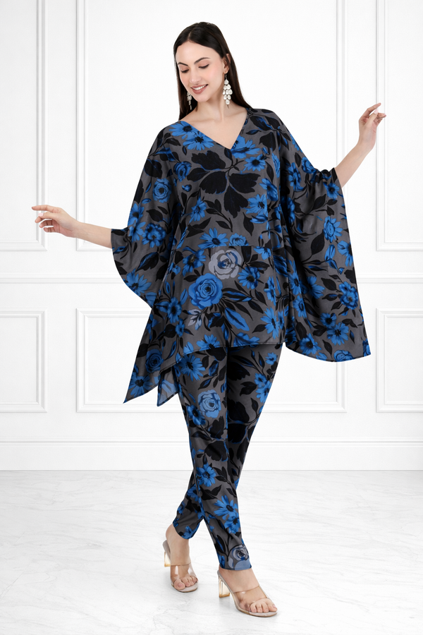 Women Floral Printed Kaftan Pant Set