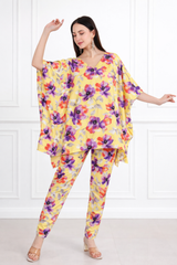 Women Floral Printed Kaftan Pant Set