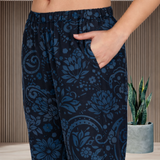 Floral Printed Kurti Pant Co-Ord Set for Women | Polyester Spandex Fabric | Comfortable & Stylish Ethnic Wear