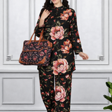 🌸 Floral Print Spandex Kurti Pant Co-Ord Set for Women | Stretchable & Stylish Ethnic Wear 🌸