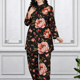 🌸 Floral Print Spandex Kurti Pant Co-Ord Set for Women | Stretchable & Stylish Ethnic Wear 🌸