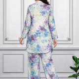 Floral Print Spandex Kurti Pant Co-Ord Set for Women | Stretchable & Stylish Ethnic Wear