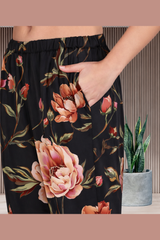 ✨ Floral Printed Kurti Pant Co-Ord Set (Spandex Fabric) ✨