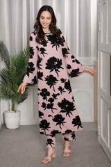 🌸 Floral Printed Kurti Pant Co-Ord Spandex Set 🌸