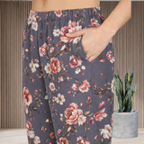 Spandex Floral Print Jacket & Pant Co-Ord Set for Women