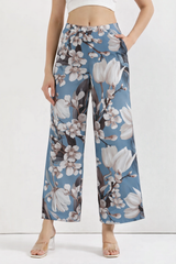 🌸 Women Floral Printed Spandex Shrug, Top & Pant – 3-Piece Co-Ord Set 🌸