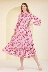 Floral Printed fit and flare dress