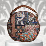 Floral Paisley Patchwork Canvas Sling Bag