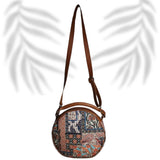 Floral Paisley Patchwork Canvas Sling Bag