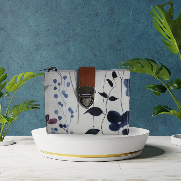 Watercolor Floral Print Wallet