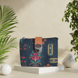 Ethnic Floral Print Canvas Wallet