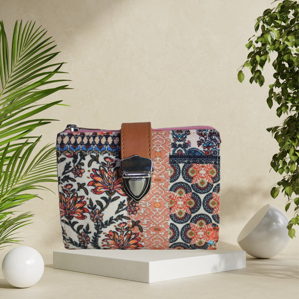 Paisley Patchwork Print Wallet