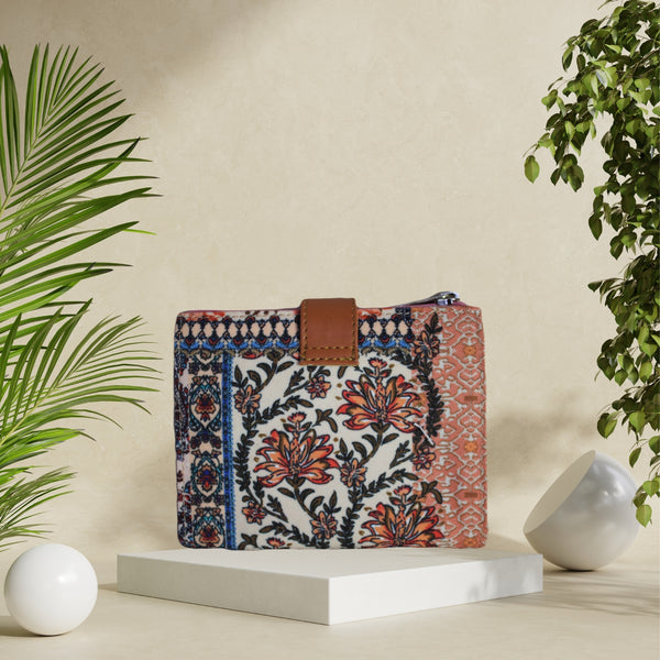 Paisley Patchwork Print Wallet