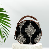 Big Paisley Print Canvas Sling Bag