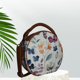 Watercolor Print Canvas Sling Bag