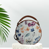 Watercolor Print Canvas Sling Bag