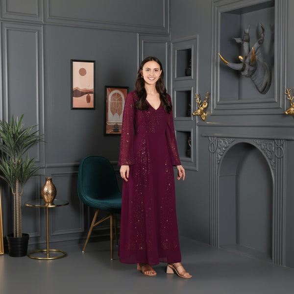 Women's Sequins Motifs Embellished Dress