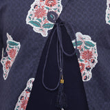 Ethnic Print Cape Kurti pant dupatta Set