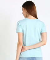 Women's Sequin Motifs Embellished cotton T-shirt