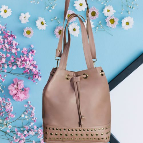 Effortless Style: Women’s PU Drawstring Bag