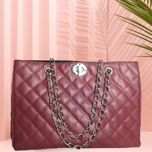 Classic Charm: Women’s PU Quilted Handbag