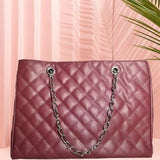 Classic Charm: Women’s PU Quilted Handbag