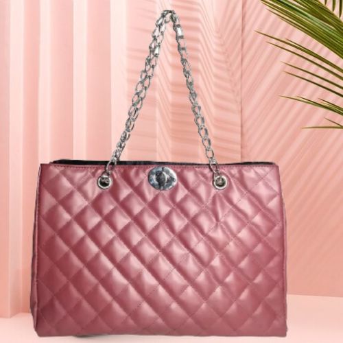 Classic Charm: Women’s PU Quilted Handbag