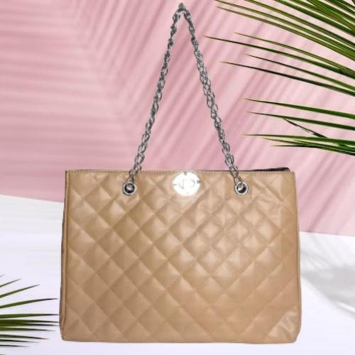 Classic Charm: Women’s PU Quilted Handbag
