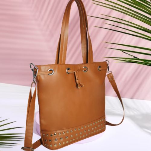 Effortless Style: Women’s PU Drawstring Bag
