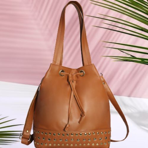 Effortless Style: Women’s PU Drawstring Bag