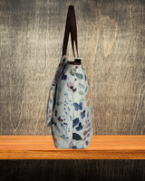 WATER COLOUR FLORAL PRINT TOTE BAG