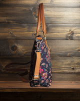 Ethnic Floral Paisley Print Canvas Tote Bag