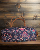 Ethnic Floral Paisley Print Canvas Tote Bag