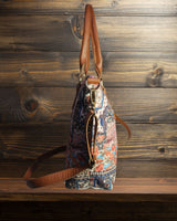 Paisley Patchwork Print Canvas Tote Bag