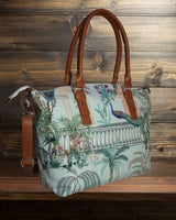 Mughal Garden Print Canvas Tote Bag